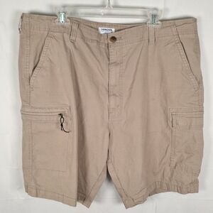 Denizen from Levi's‎ Mens Flex Cargo Shorts 42W 9in Inseam Flat Front Light Tan